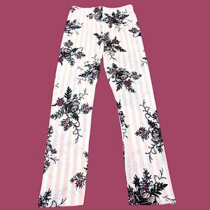 Booky Full length Soft Cotton stretchy leggings Skinny Fit Orange Stripes NWOT